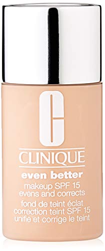 Clinique Even Better Makeup SPF15 in shade 01 Alabaster, showcasing the bottle and its elegant design.