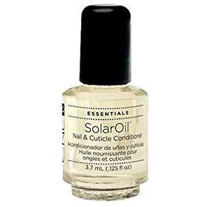 CND Solar Oil Nail & Cuticle Care bottle with a dropper, showcasing its nourishing formula for healthy nails.