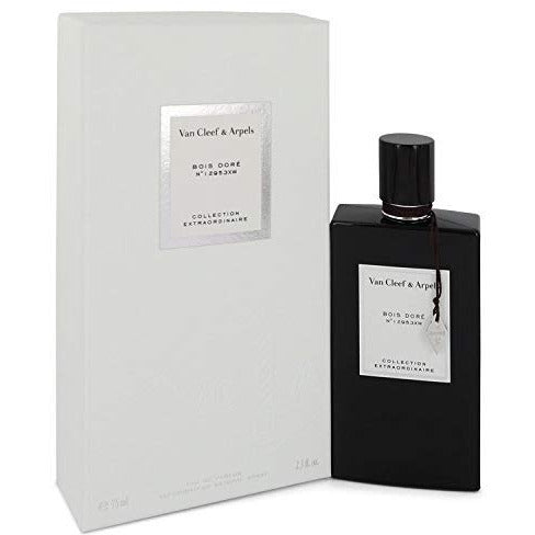 Van Cleef & Arpels Collection Extraordinaire Bois Dore Eau de Parfum bottle elegantly displayed with a luxurious design.