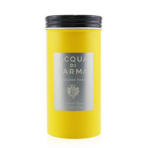 Acqua di Parma Colonia Pura Powder Soap bar with elegant packaging, showcasing its luxurious design and branding.