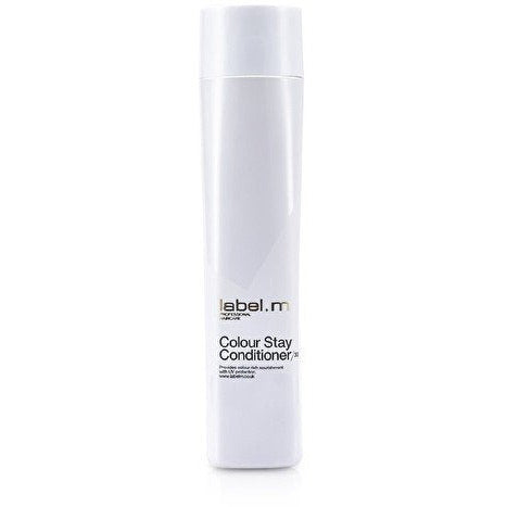 Label.m Colour Stay Conditioner bottle with a sleek design, ideal for maintaining vibrant color-treated hair.