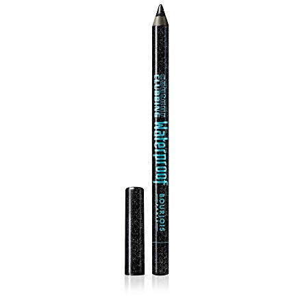 Bourjois Contour Clubbing Waterproof Eyeliner in Atomic Black, showcasing its sleek design and rich black color.