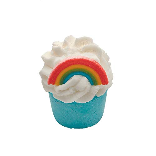 Cosmetics Chasing Rainbows Bath Mallow in vibrant colors, designed for a colorful and fragrant bath experience.