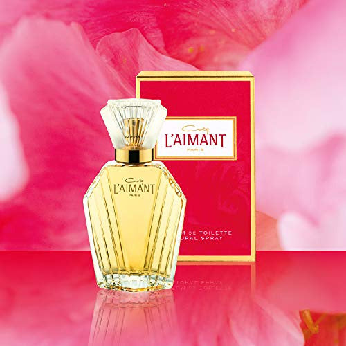 Coty L'Aimant Parfum de Toilette in an elegant bottle, showcasing its classic design and floral fragrance.