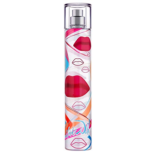 A stylish bottle of Crazy Kiss Eau de Toilette by Salvador Dali, featuring artistic design and vibrant colors.