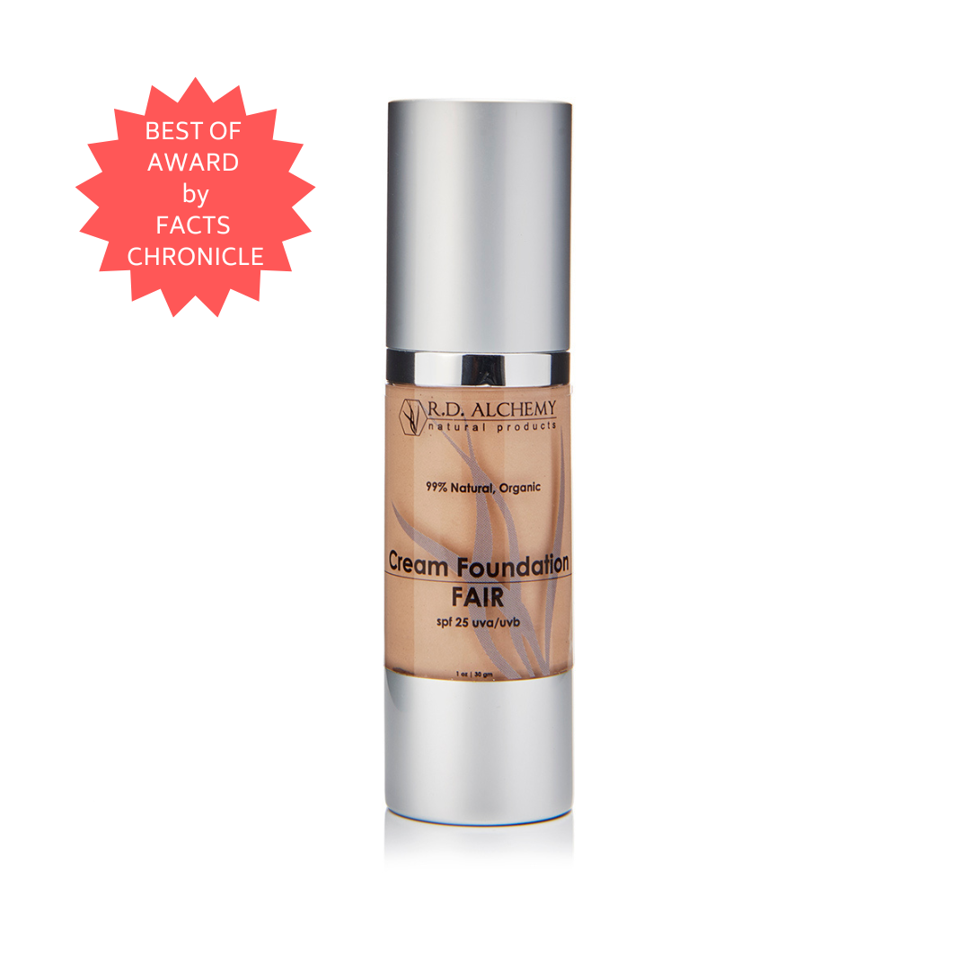 A jar of Cream Foundation showcasing its smooth, creamy texture, ideal for normal to dry skin.