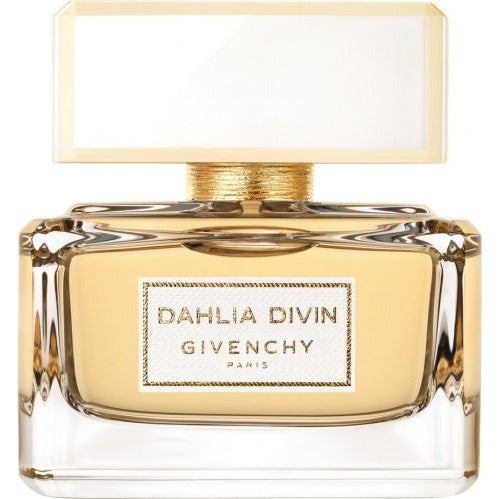 Givenchy Dahlia Divin Eau de Parfum in an elegant bottle, showcasing its luxurious design.