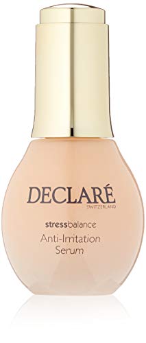 Declaré Stress Balance Anti-Irritation Serum bottle with a sleek design, showcasing its calming properties for irritated skin.