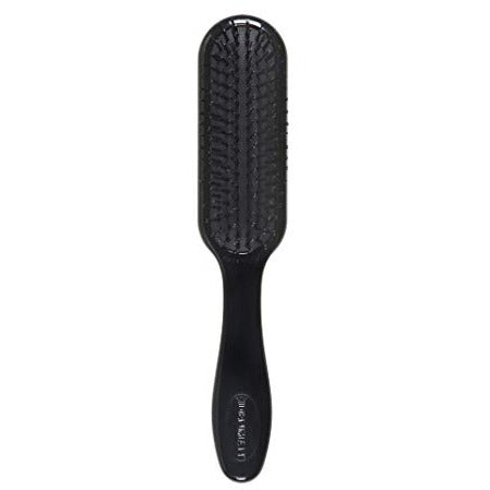 Denman Tangle Tamer Brush D90 in sleek black, designed for effortless detangling of all hair types.