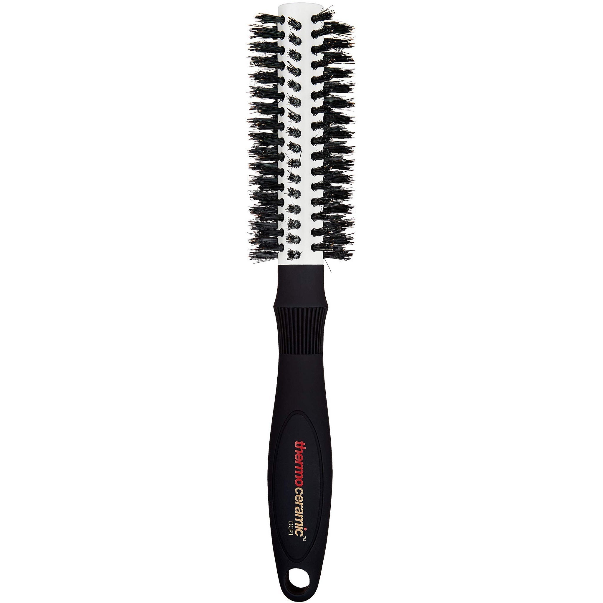 Denman Thermoceramic Brush DCR1 - 18mm with a sleek design, ideal for styling short to medium hair.