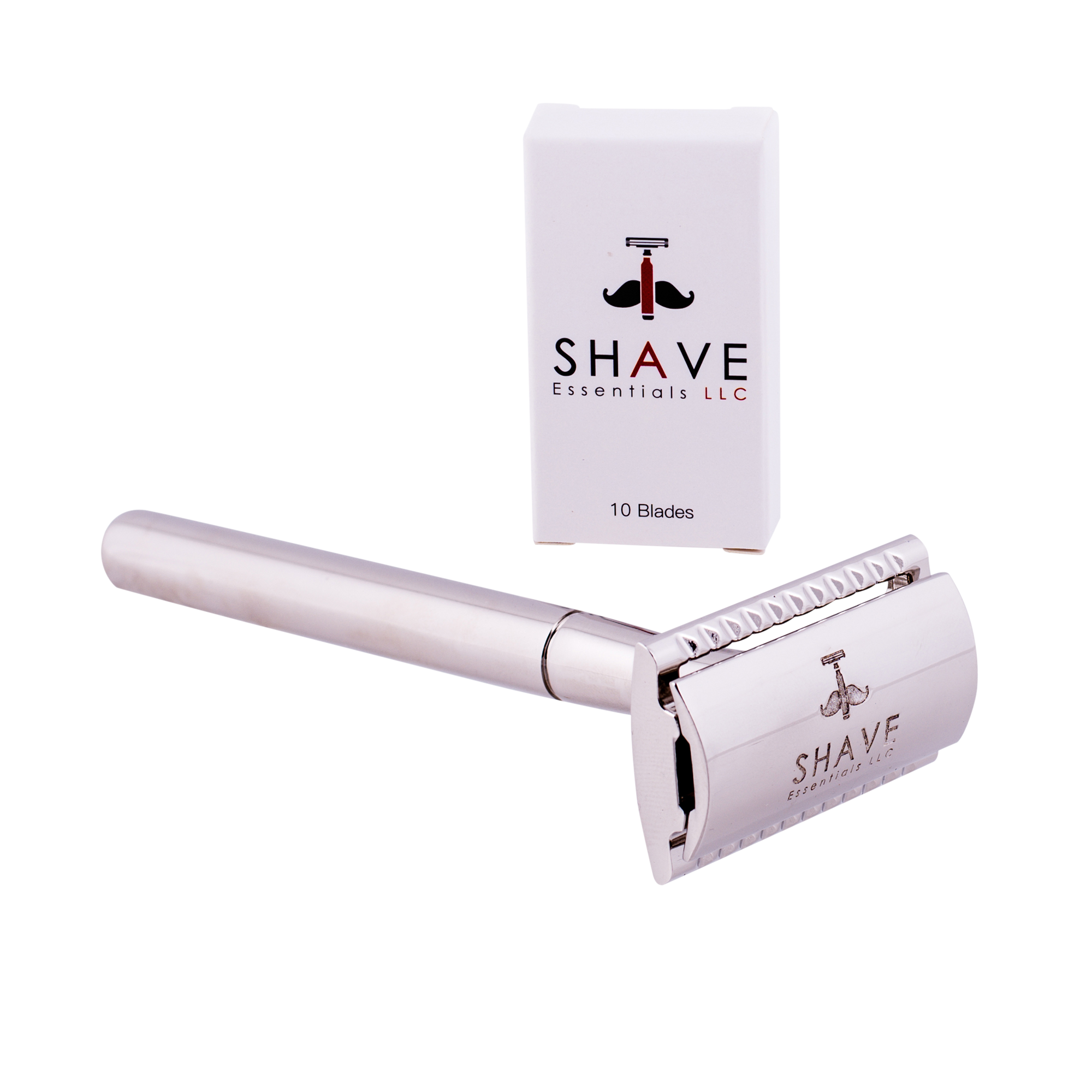 Double-Sided Safety Razor with high-quality steel blades and luxurious handle, designed for a close and comfortable shave.