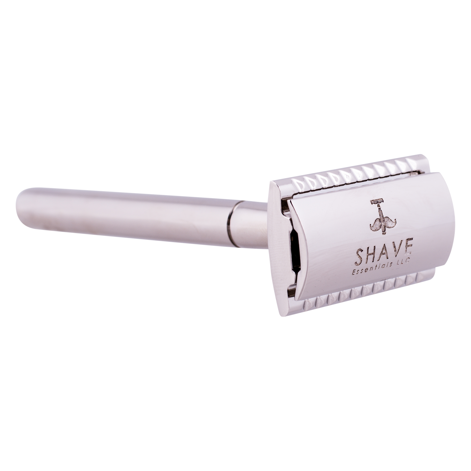 Double-Sided Safety Razor with high-quality steel blades and luxurious handle, designed for a close and comfortable shave.