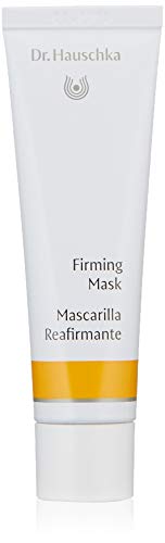 Dr. Hauschka Firming Mask in a sleek jar, showcasing its creamy texture and natural ingredients.