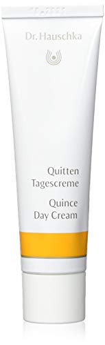 Dr. Hauschka Quince Day Cream in a sleek jar, showcasing its rich texture and natural ingredients.