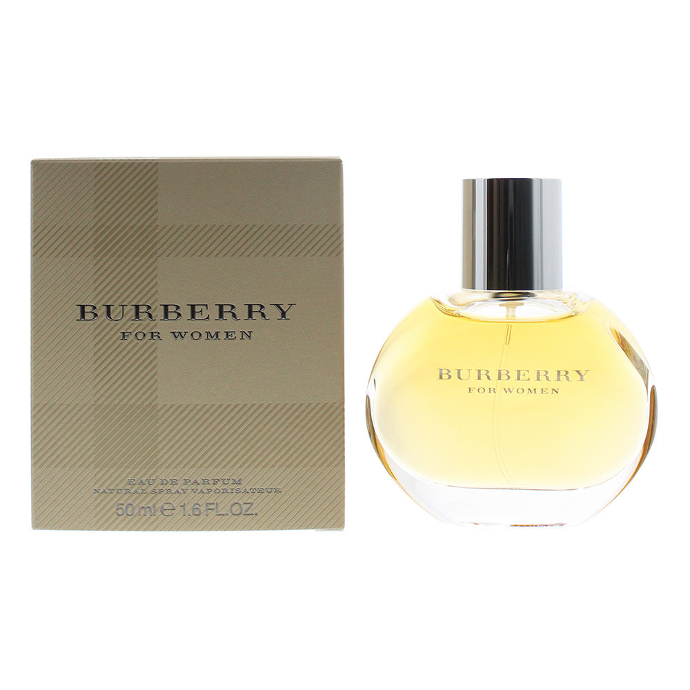 Burberry Women Eau de Parfum bottle with floral and fruity notes, elegantly designed for women.