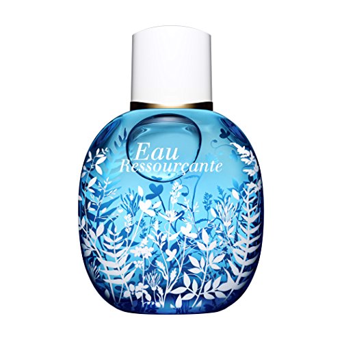 Clarins Eau Ressourçante Rebalancing Fragrance bottle with a soothing design, perfect for relaxation and rejuvenation.