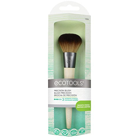 EcoTools Precision Blush Brush with soft bristles and ergonomic handle, ideal for precise blush application.