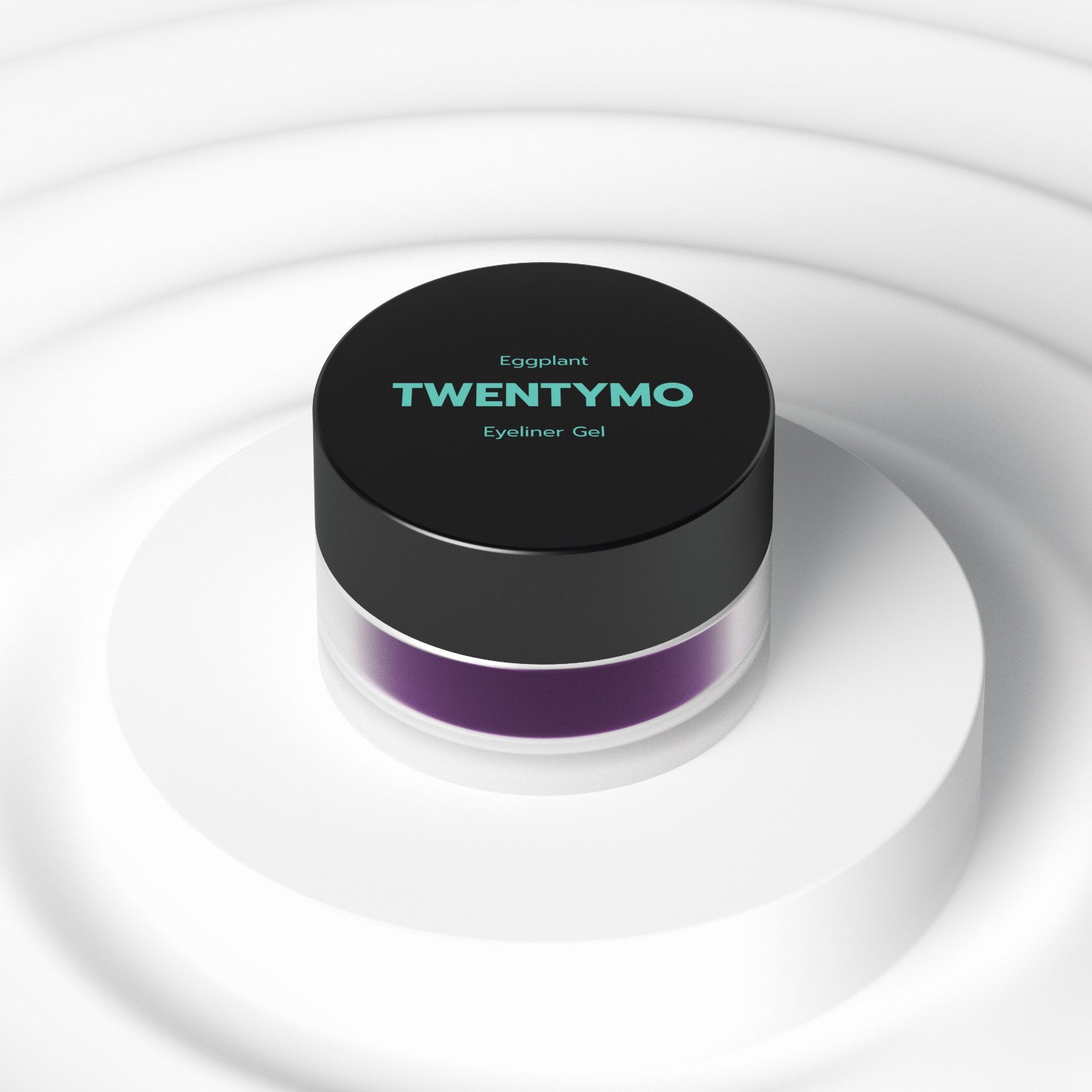 Eggplant Eyeliner in a sleek tube showcasing its rich color and creamy texture, perfect for vibrant eye makeup.