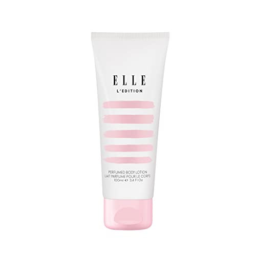 Elle L'Edition Body Lotion bottle with elegant design, showcasing its hydrating formula.