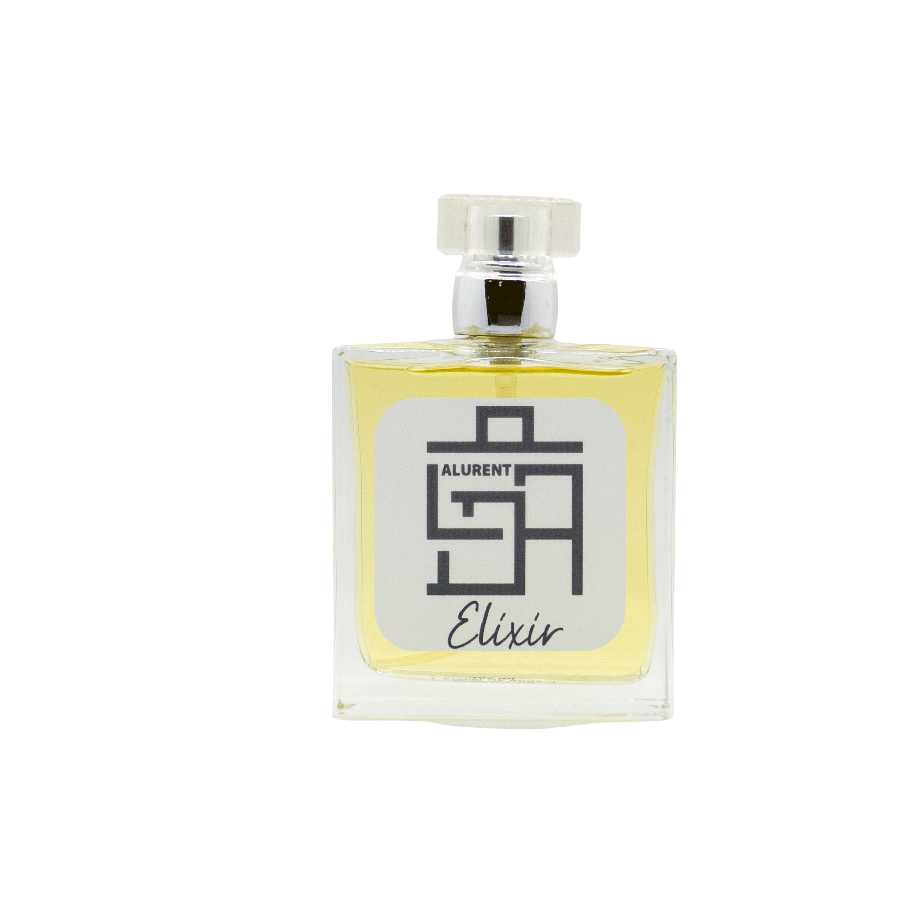 Elixir fragrance bottle showcasing its elegant design and citrus gourmand essence.