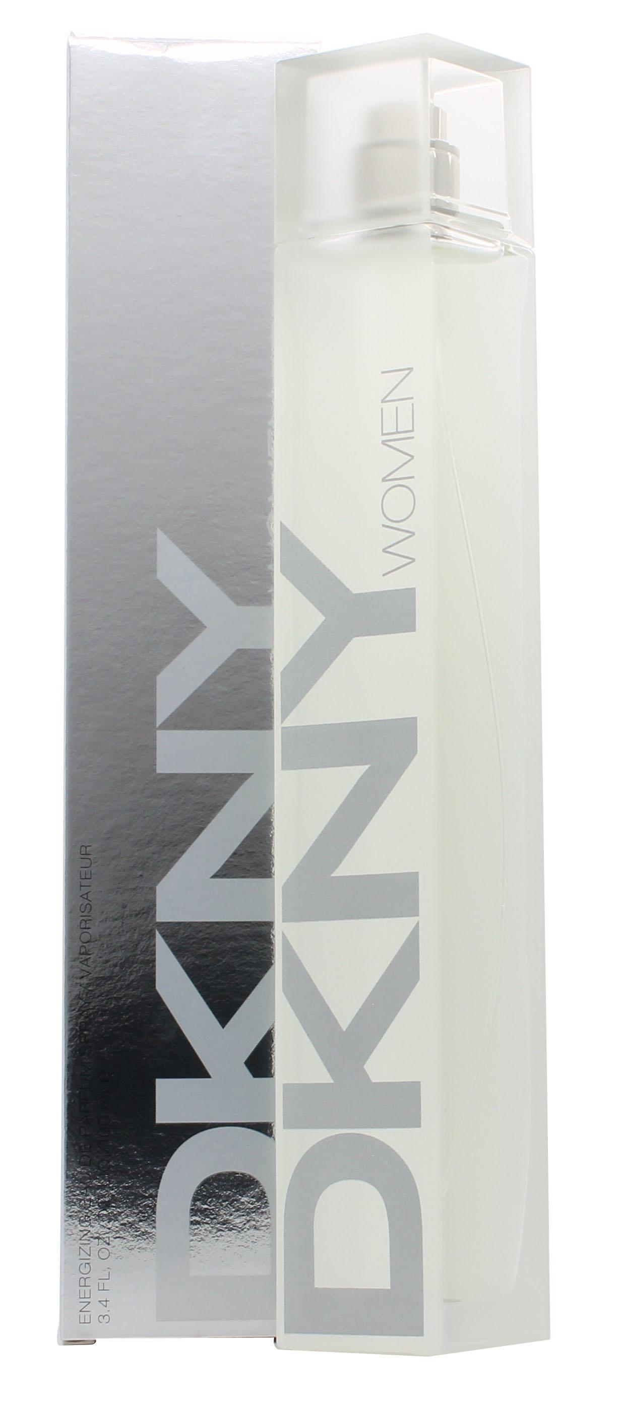 Energizing Eau de Parfum by Donna Karan, a vibrant and elegant fragrance for women, featuring a stylish bottle design.