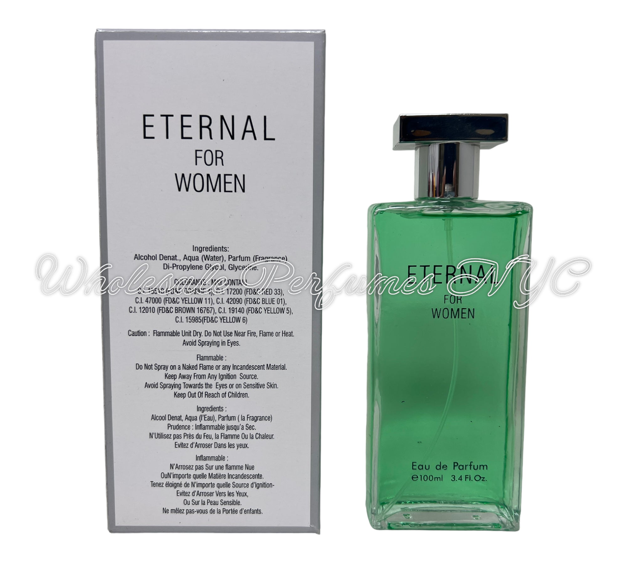 Eternal for Women by Urban Collection, 3.4oz Eau de Parfum in an elegant bottle, inspired by Calvin Klein's Eternity.