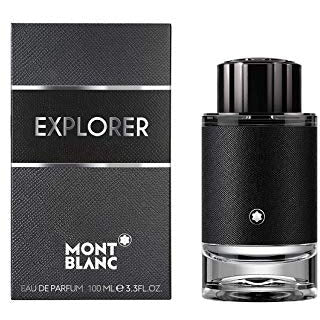 Mont Blanc Explorer Eau de Parfum bottle showcasing its sleek design and adventurous spirit.