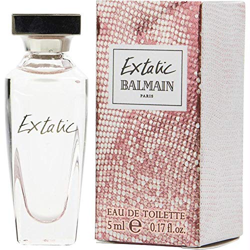 Balmain Extatic Eau de Toilette bottle showcasing elegant design and luxurious fragrance.