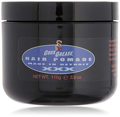 Cock Grease Extra Hard Water Type Hair Pomade in a stylish container, showcasing its strong hold and water-based formula.