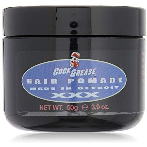 Cock Grease Extra Hard Water Type Hair Pomade in a stylish container, showcasing its strong hold and water-based formula.