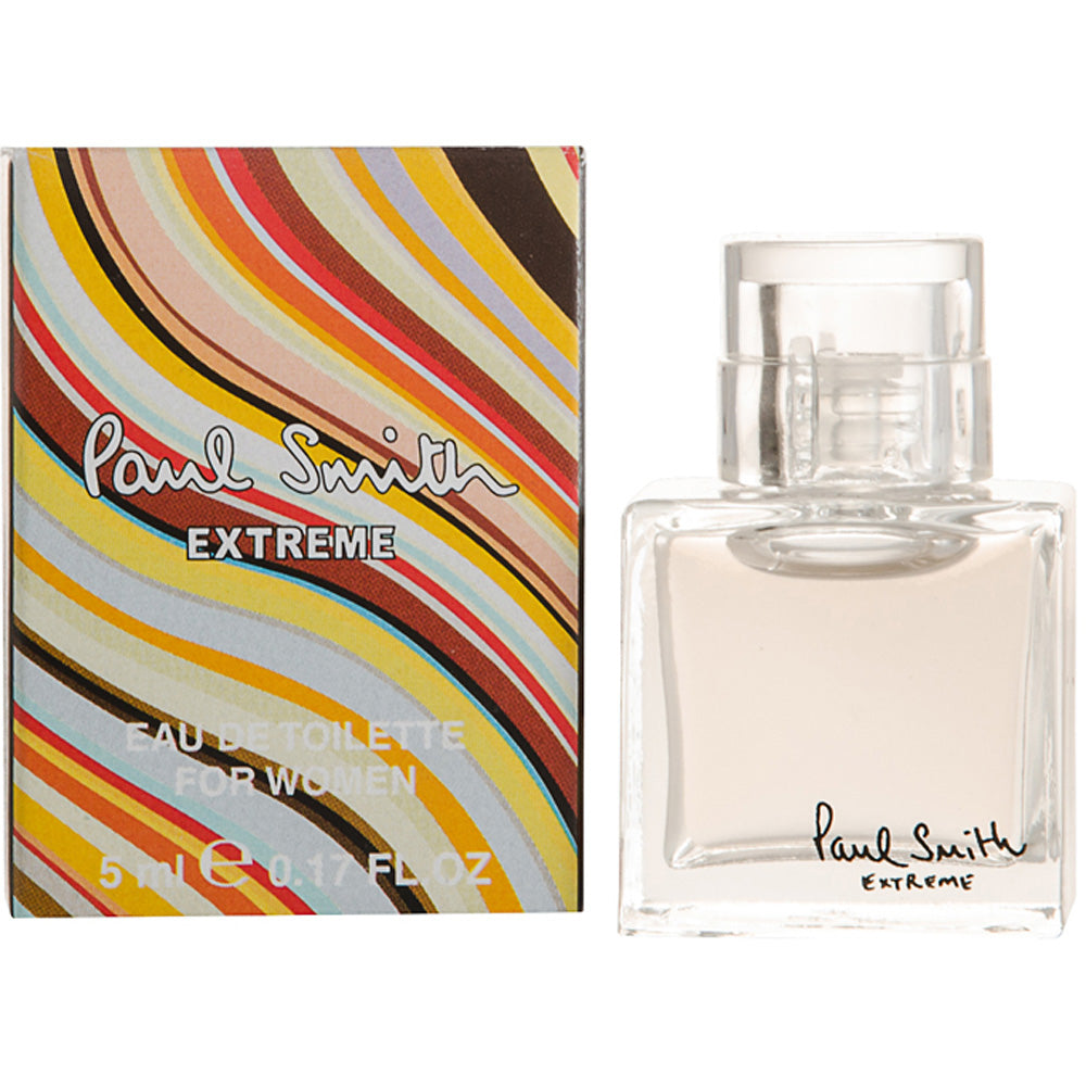 Paul Smith Extreme Eau de Toilette bottle with a sleek design, showcasing its modern aesthetic.