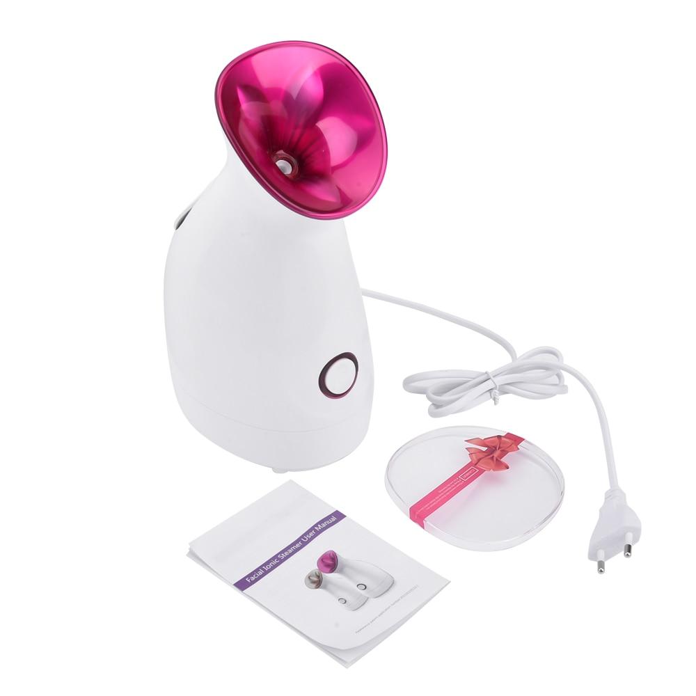 Facial Steamer Nano Lonic Humidifier with steam mist, designed for deep cleaning and moisturizing skin, featuring a sleek acrylic design.