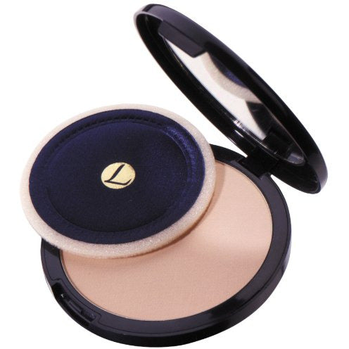 Lentheric Feather Finish Compact Powder in Caribbean 31, showcasing its sleek packaging and smooth powder texture.