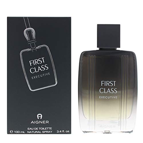 Etienne Aigner First Class Executive Eau de Toilette in an elegant bottle, showcasing luxury and sophistication.