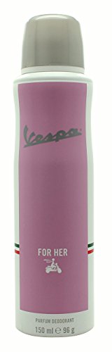 Vespa For Her Body Spray in an elegant bottle, showcasing its stylish design and refreshing fragrance.