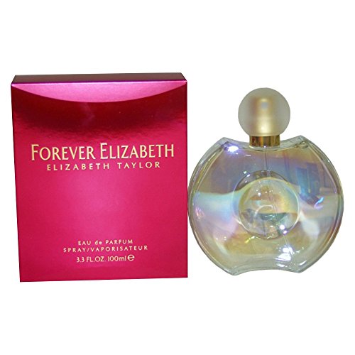 Forever Elizabeth Eau de Parfum bottle featuring elegant design and signature branding by Elizabeth Taylor.