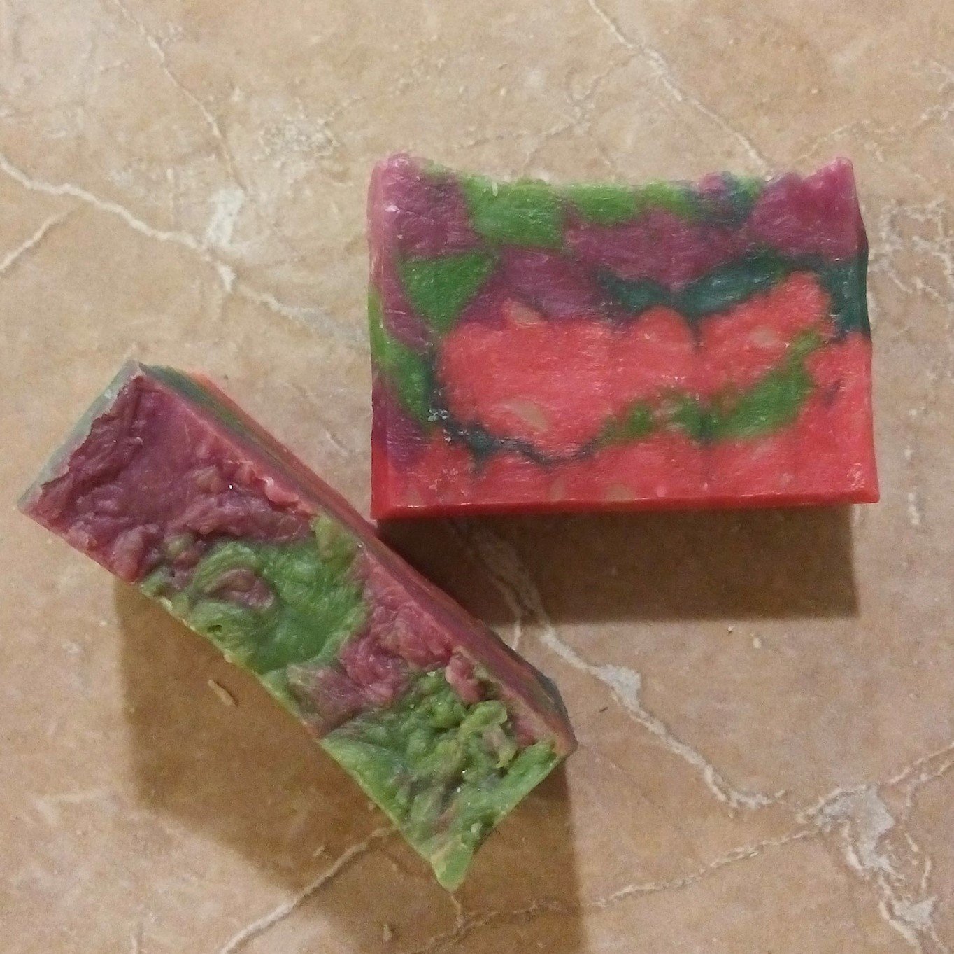 Fruit Loops Bar Soap featuring vibrant colors and natural ingredients, showcasing its creamy texture and unique design.