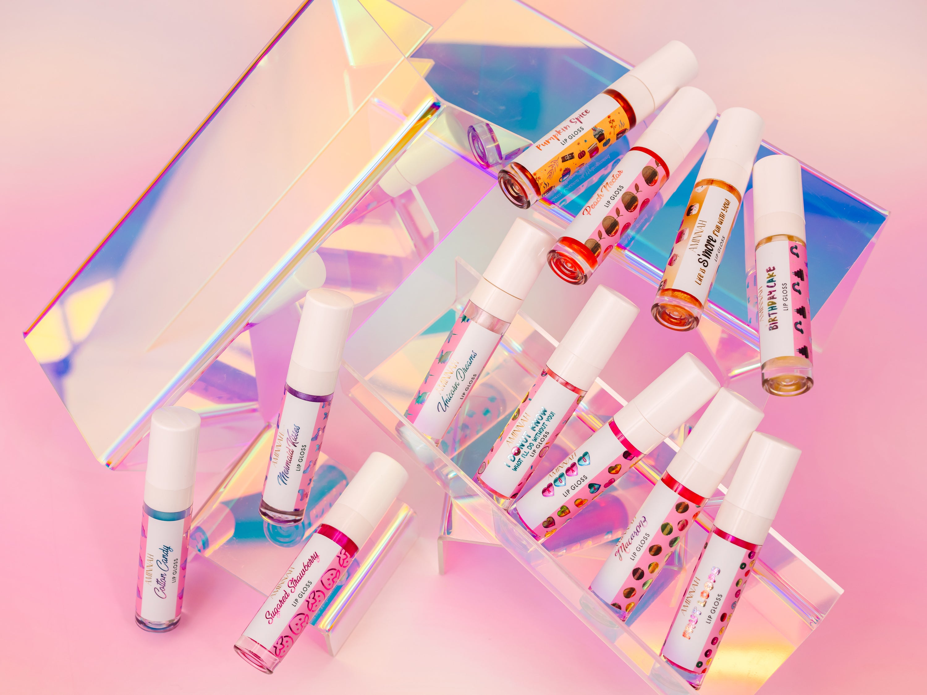 Frut Loops Lip Gloss in colorful packaging, showcasing its fruity flavor and high-shine finish.