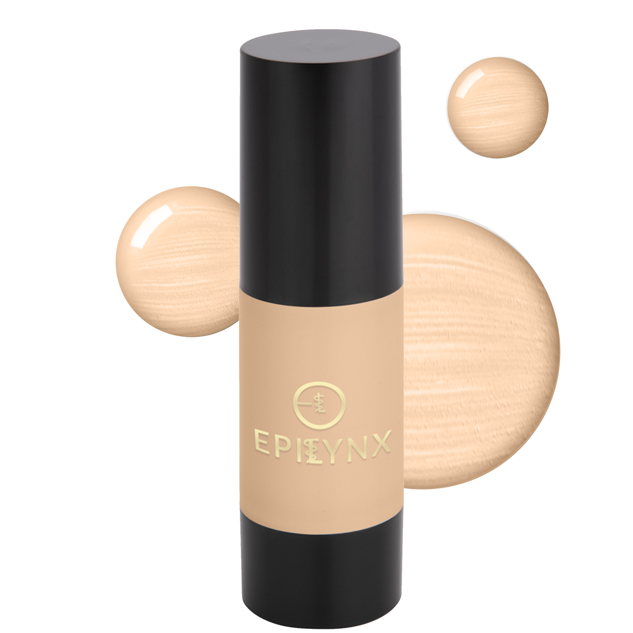 Full Coverage Foundation with SPF 15 in a sleek bottle, showcasing its natural finish and variety of shades.