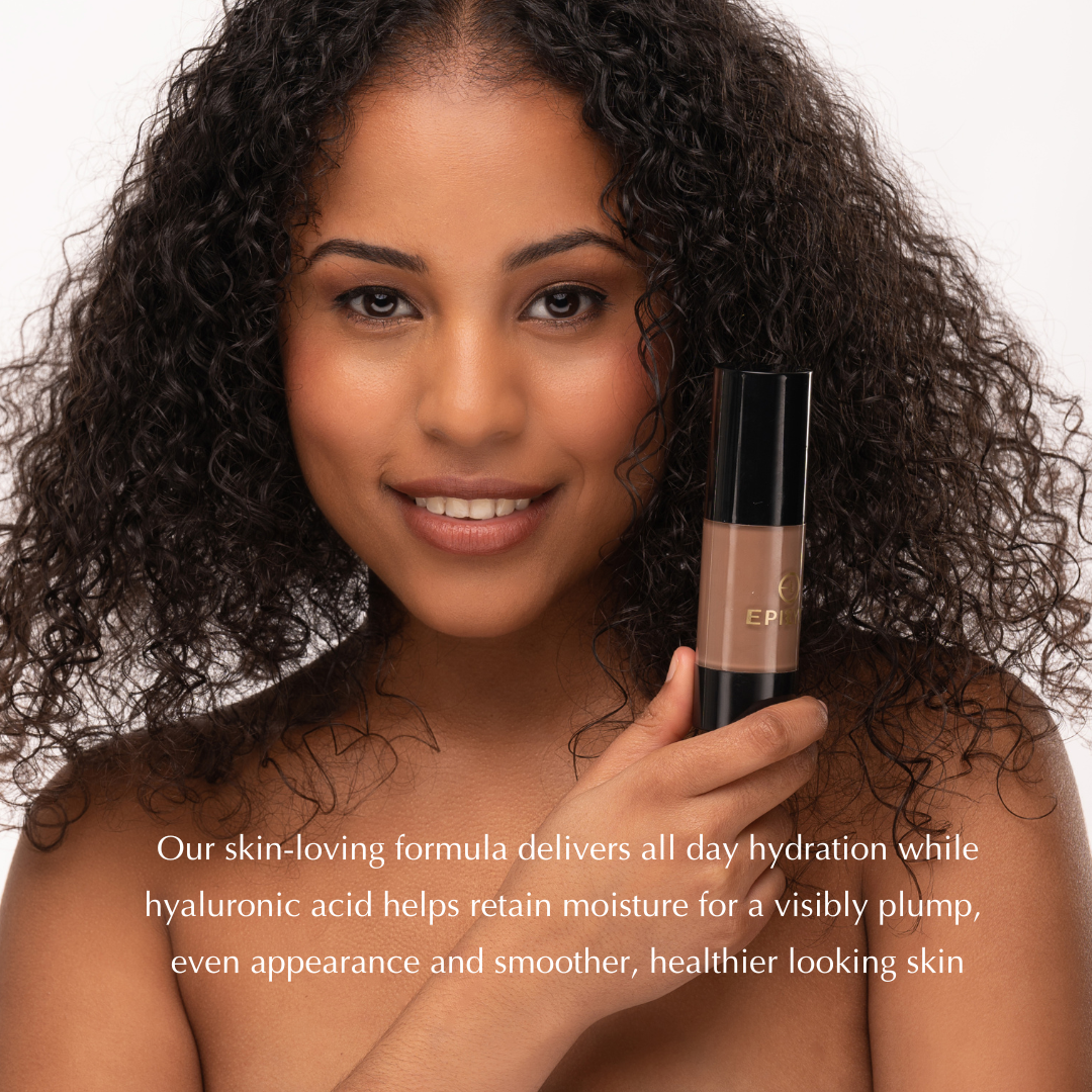 Full Coverage Foundation with SPF 15 in a sleek bottle, showcasing its natural finish and variety of shades.