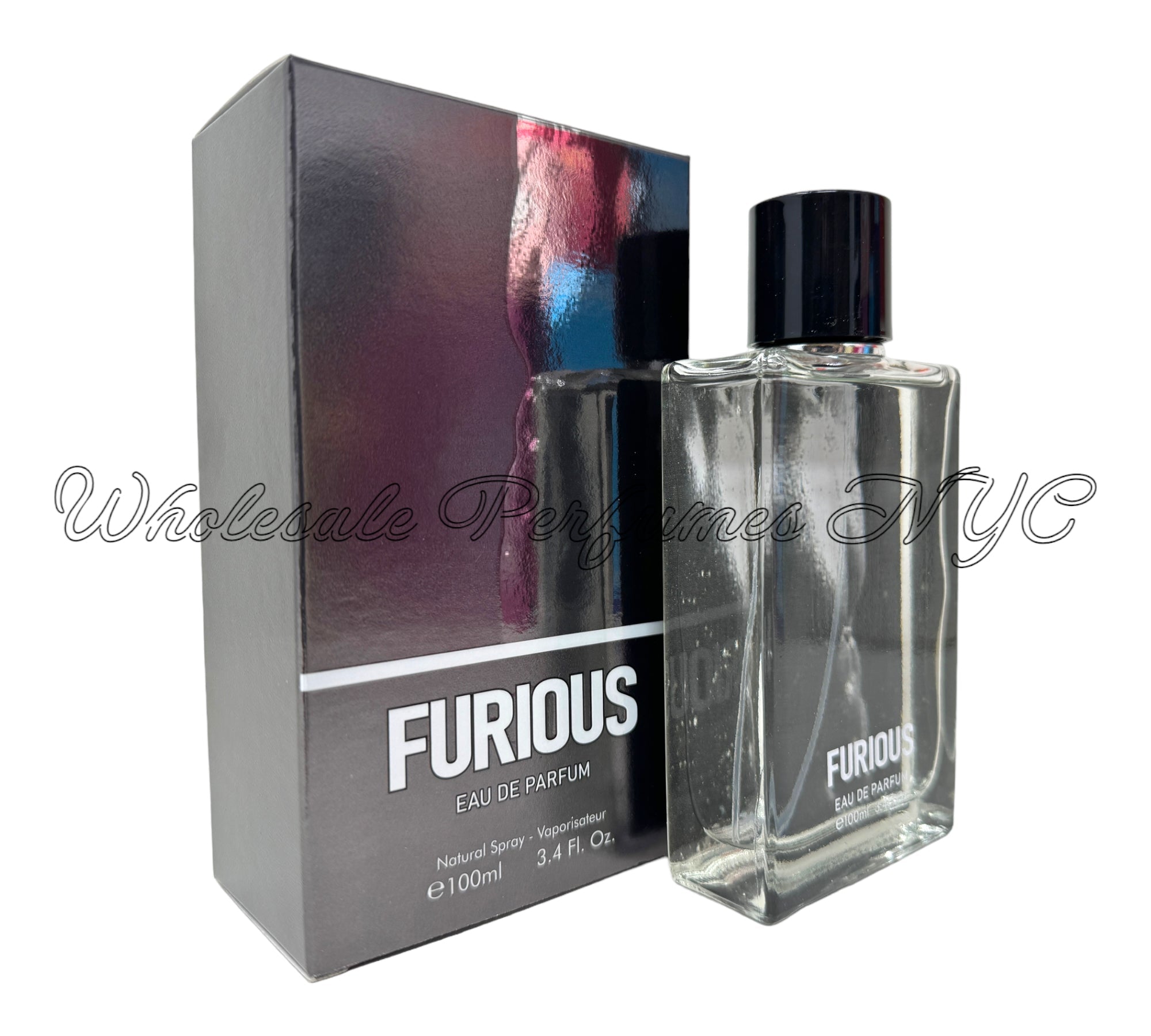 Furious for Men by Urban Collection, 3.4oz Eau de Parfum spray in an elegant bottle, perfect for modern men.