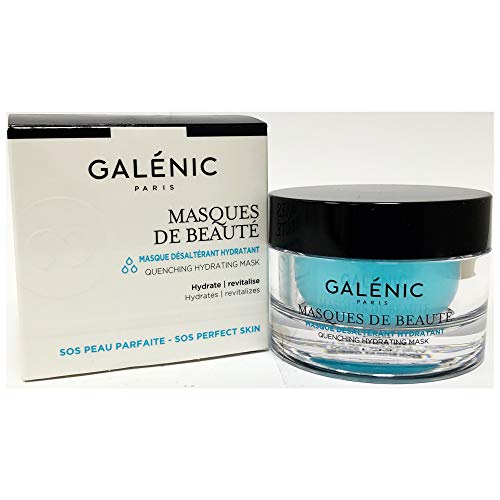 Galénic Masques de Beauté Quenching Hydrating Mask in a sleek jar, showcasing its luxurious texture and hydrating properties.