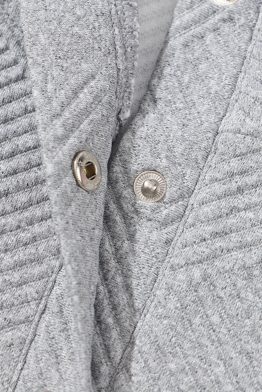 Gold Flame Textured Knit Buttoned Kangaroo Pocket Sweatshirt showcasing its stylish design and textured fabric.