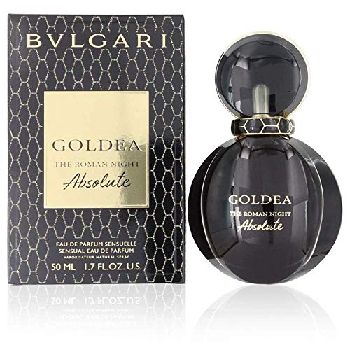 Bvlgari Goldea The Roman Night Absolute Eau de Parfum bottle with elegant design and gold accents.