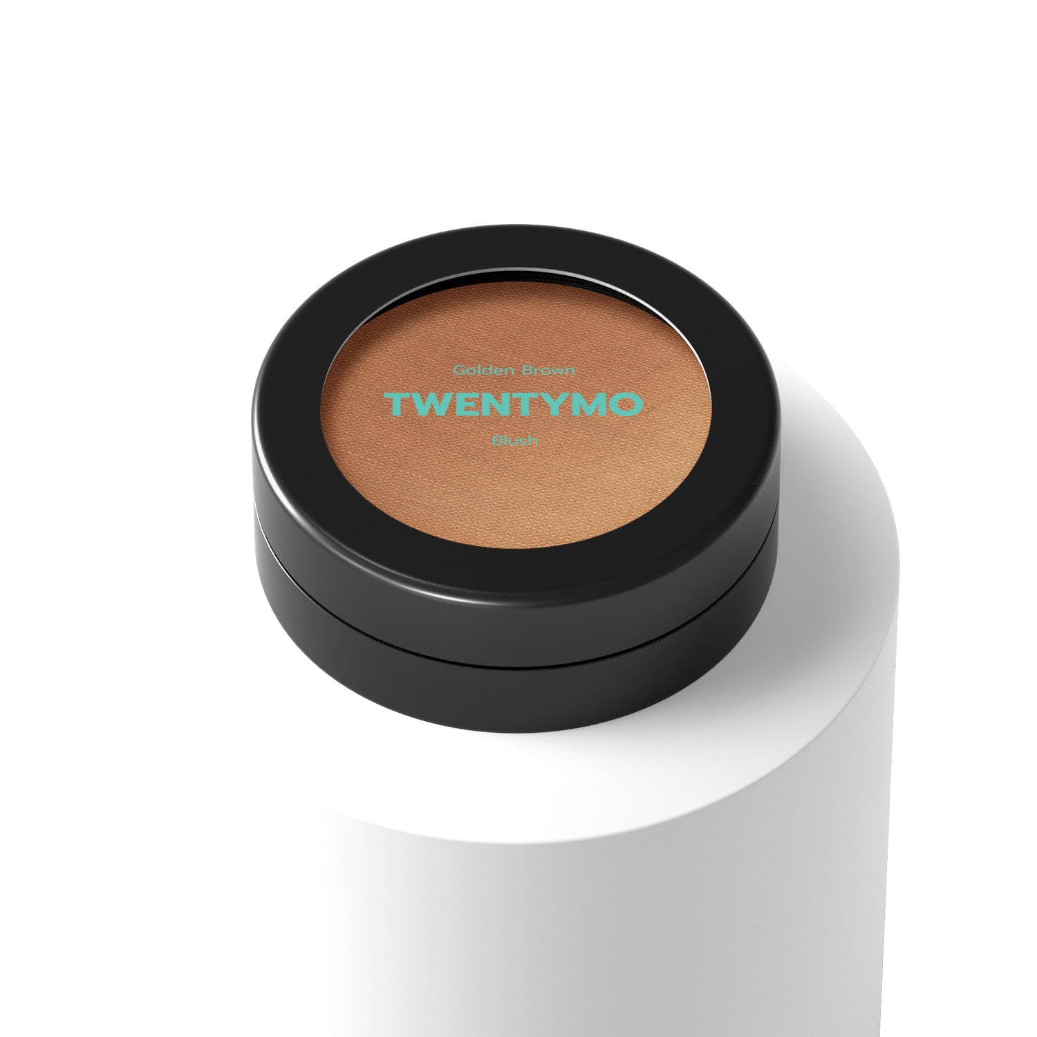 Golden Brown makeup product showcasing its silky texture and natural color, perfect for enhancing cheekbones.