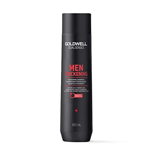 Goldwell Dualsenses For Men Thickening Shampoo bottle with a sleek design, ideal for enhancing hair thickness.