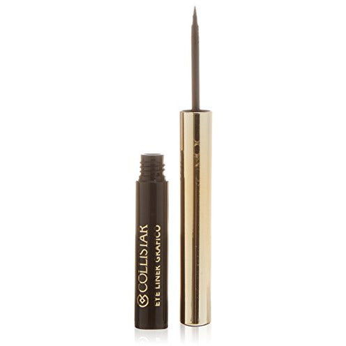 Collistar Graphic Eyeliner in 01 Lea Black showcasing its sleek design and precision tip for easy application.