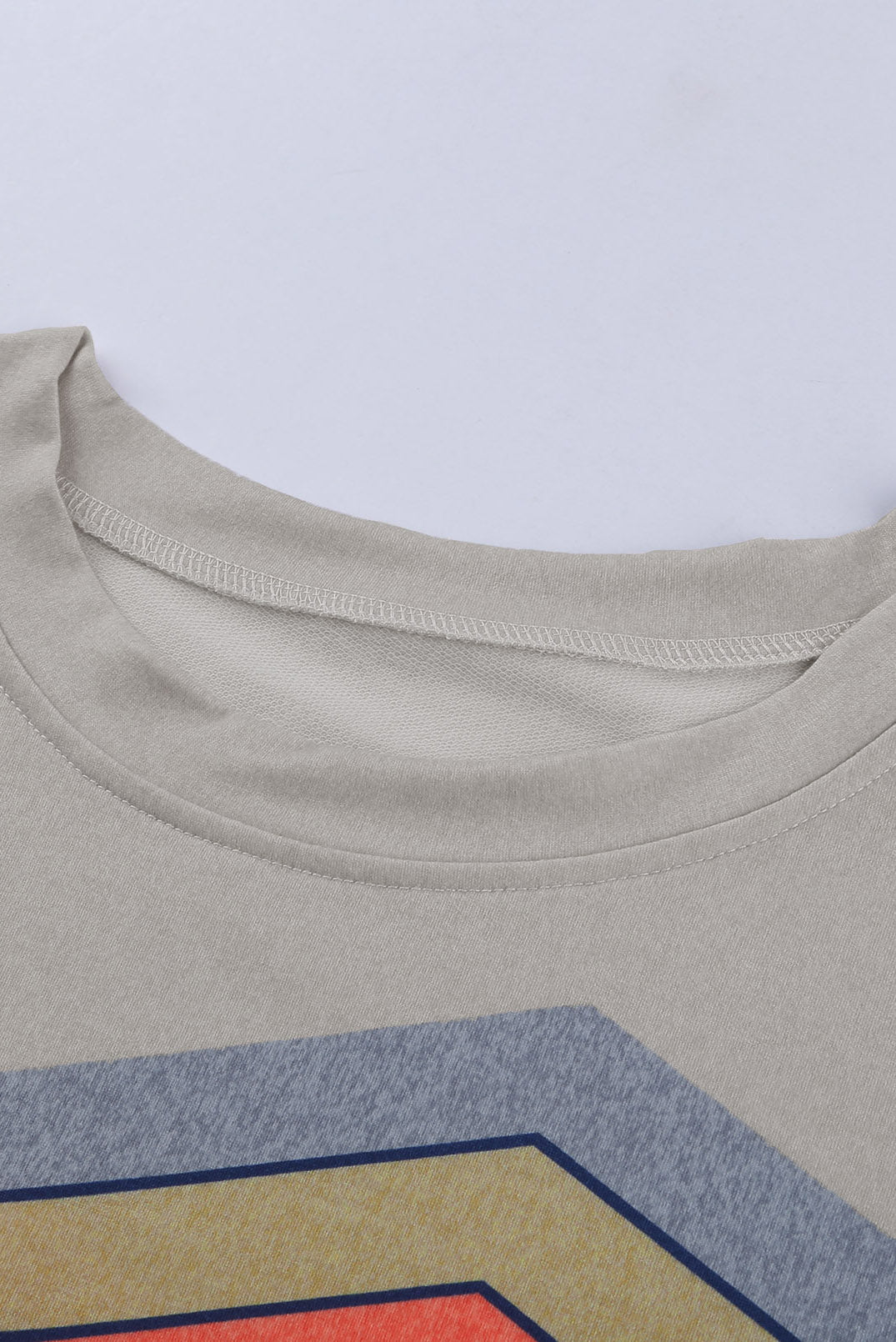 Gray Color Block Classic Sweatshirt featuring a trendy design with soft cotton blend fabric and relaxed fit.