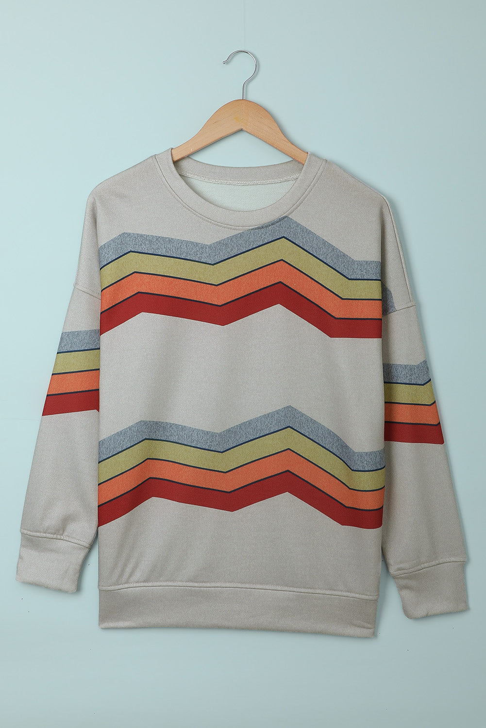 Gray Color Block Classic Sweatshirt featuring a trendy design with soft cotton blend fabric and relaxed fit.