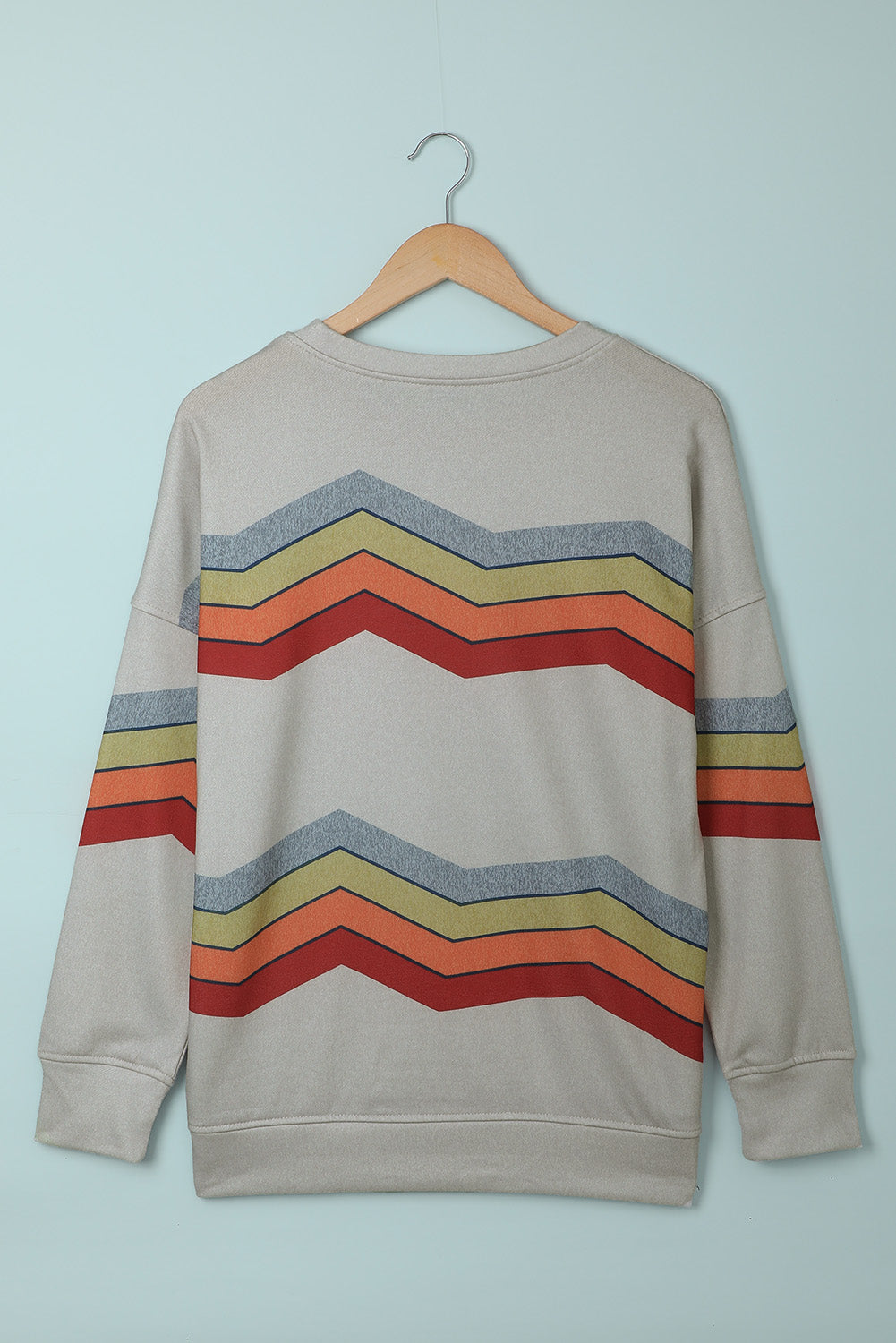 Gray Color Block Classic Sweatshirt featuring a trendy design with soft cotton blend fabric and relaxed fit.